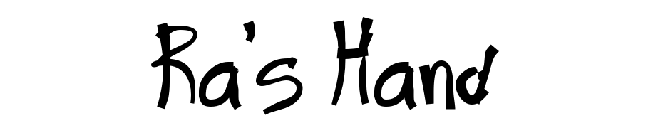 Ra's Hand Font Download Free