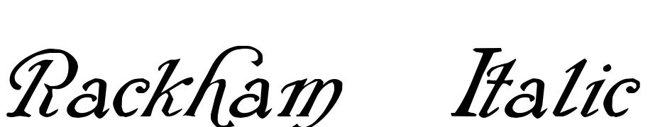 Rackham Italic Font Download Free