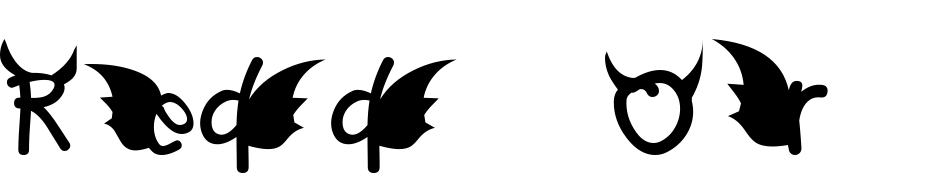 Redd Or Dedd Font Download Free