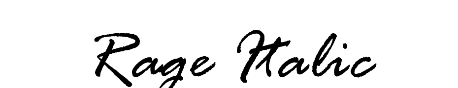 Rage Italic Polices Telecharger