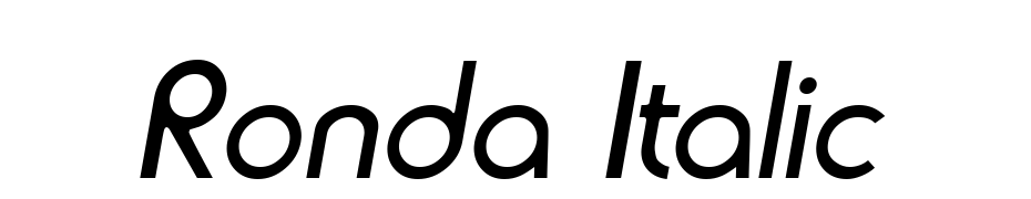 Ronda Italic Font Download Free
