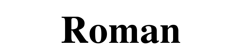 Roman Scarica Caratteri Gratis