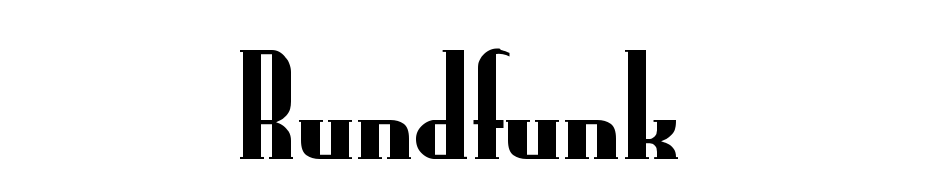 Rundfunk Font Download Free