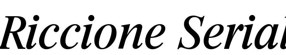 Riccione Serial Regular Italic DB cкачати шрифт безкоштовно