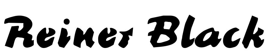 Reiner Black Regular Font Download Free