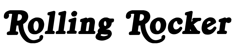 Rolling Rocker Font Download Free