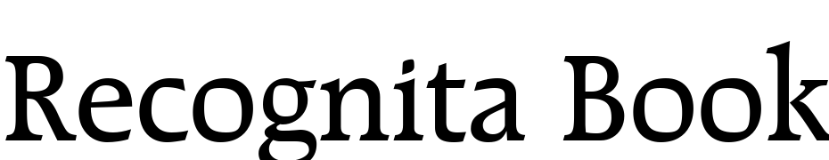 Recognita Book SSi Medium Font Download Free
