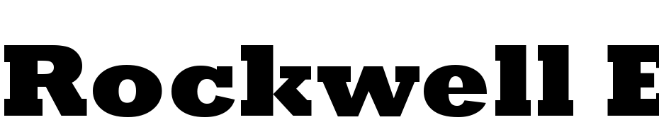 Rockwell Extra Bold Font Download Free