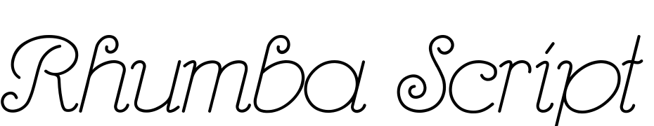 Rhumba Script Font Download Free