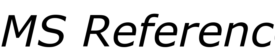 MS Reference Sans Serif Italic Font Download Free