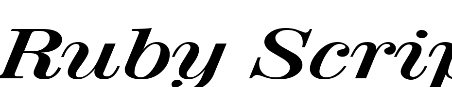 Ruby Script Broad Bold Font Download Free