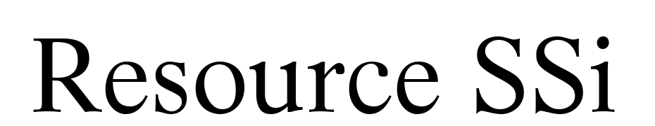 Resource SSi Font Download Free