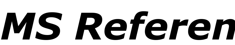 MS Reference Sans Serif Bold Italic Font Download Free