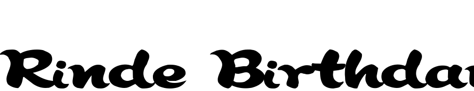 Rinde Birthday Regular Font Download Free