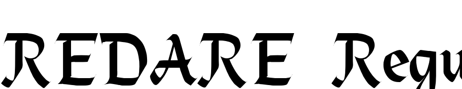 REDARE Regular Font Download Free