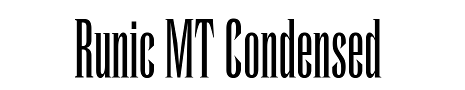 Runic MT Condensed Font Download Free