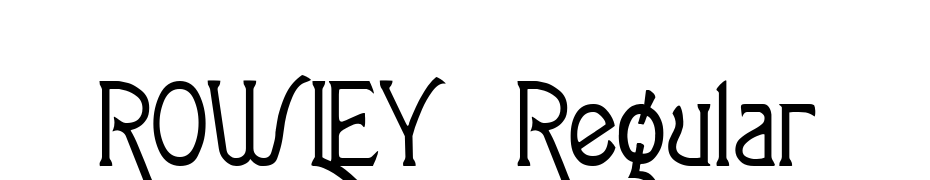 ROWLEY Regular Font Download Free
