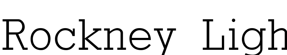 Rockney Light Font Download Free