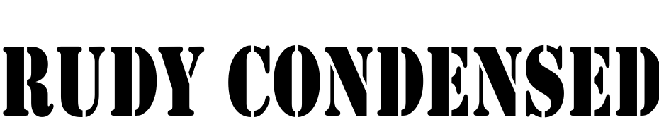 Rudy Condensed Font Download Free