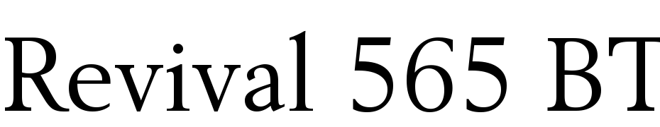 Revival 565 BT Font Download Free