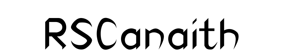 RSCanaith Font Download Free