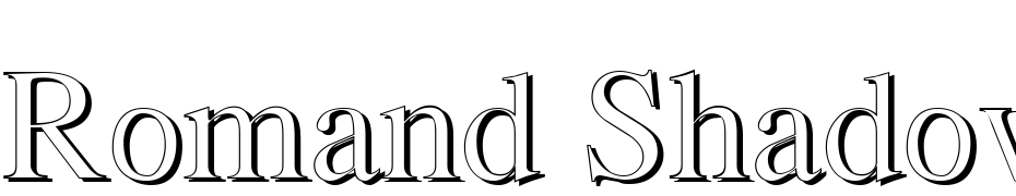 Romand Shadow DB Font Download Free