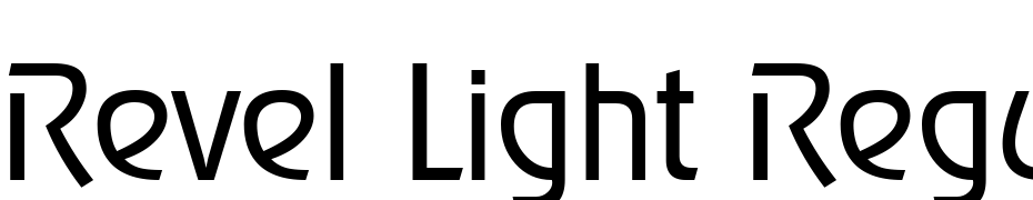 Revel Light Regular Font Download Free