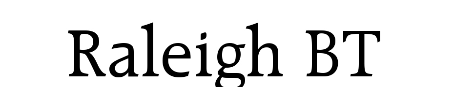 Raleigh BT Font Download Free