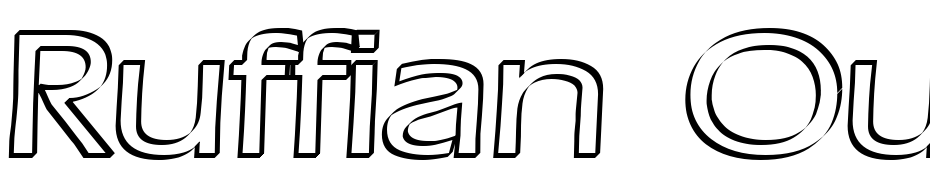 Ruffian Outline Font Download Free