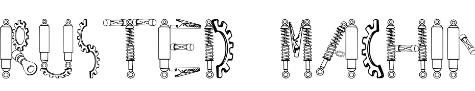 Rusted Machine SW Font Download Free