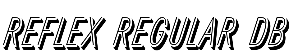 Reflex Regular DB Font Download Free