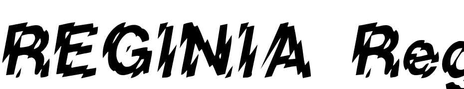 REGINIA Regular Font Download Free