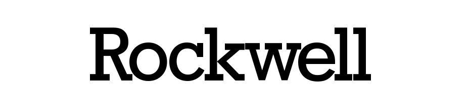 Rockwell Font Download Free
