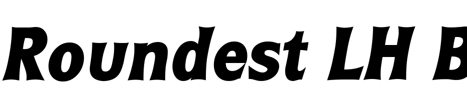 Roundest LH Bold Italic Font Download Free