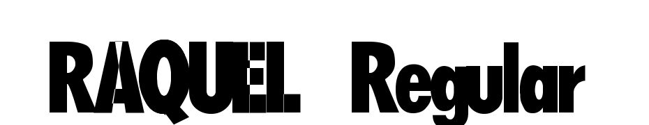 RAQUEL Regular Font Download Free