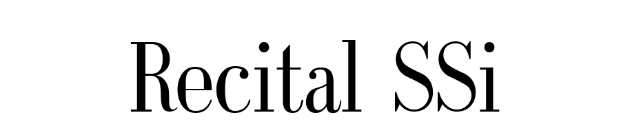 Recital SSi Font Download Free