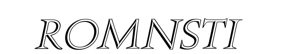 Romnsti Font Download Free