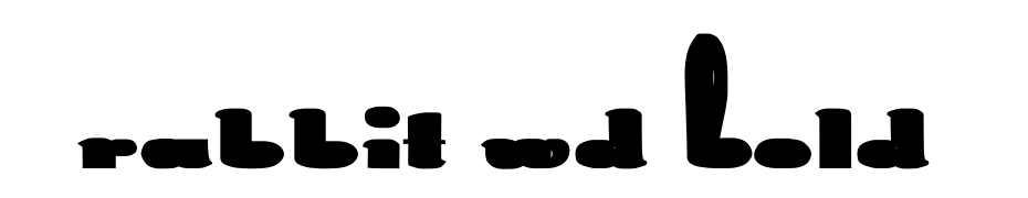 Rabbit Wd Bold Font Download Free