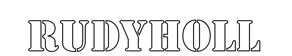 Rudy Hollow Font Download Free