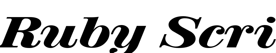 Ruby Script Broad Xbold Regular Font Download Free