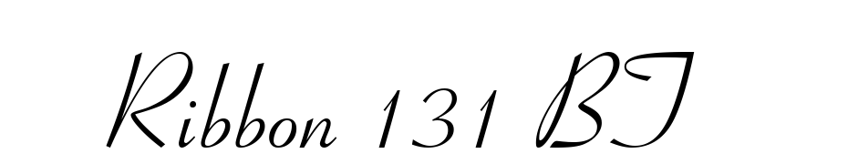 Ribbon 131 BT Font Download Free