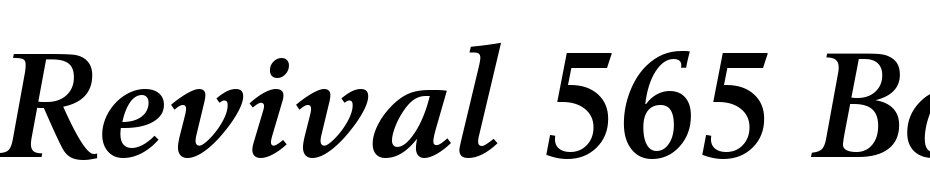 Revival 565 Bold Italic BT Font Download Free