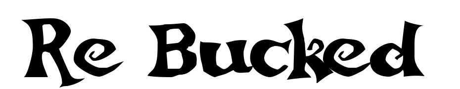 Re Bucked Font Download Free