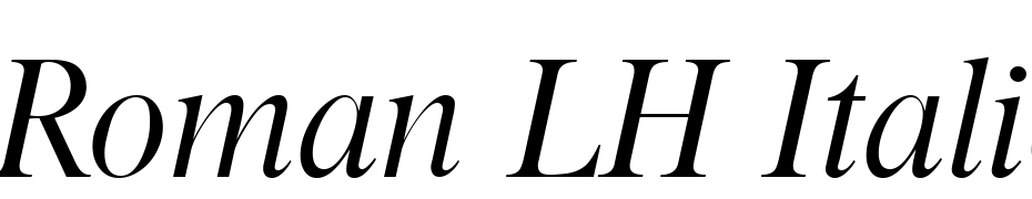Roman LH Italic Font Download Free