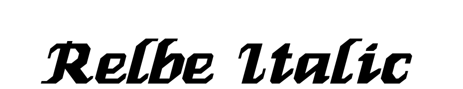 Relbe Italic Font Download Free