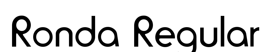 Ronda Regular Font Download Free