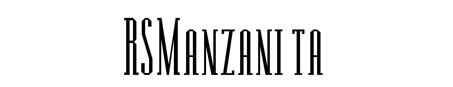 RSManzanita Font Download Free