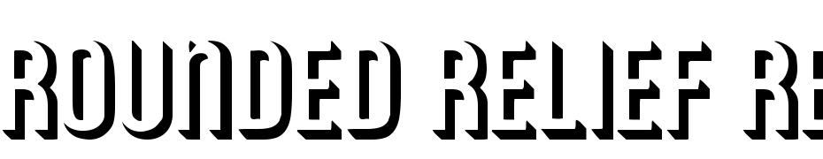 Rounded Relief Regular Font Download Free