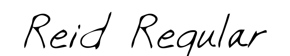 Reid Regular Font Download Free