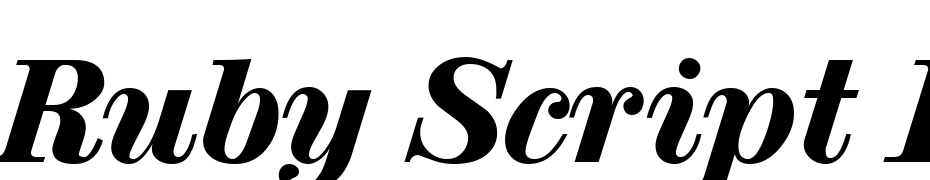 Ruby Script Extrabold Regular cкачати шрифт безкоштовно